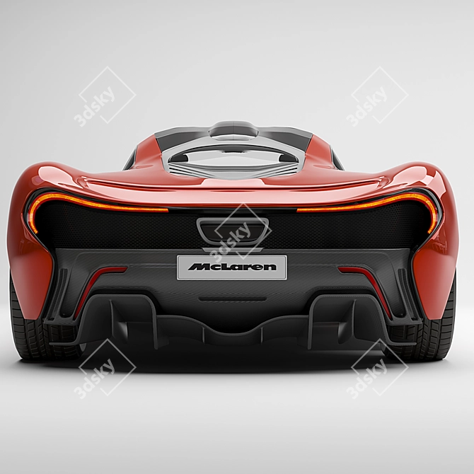 Sleek and Striking McLaren P1 3D model image 5