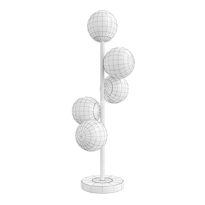 Modern Ball-shaped Lamp 3D model image 2