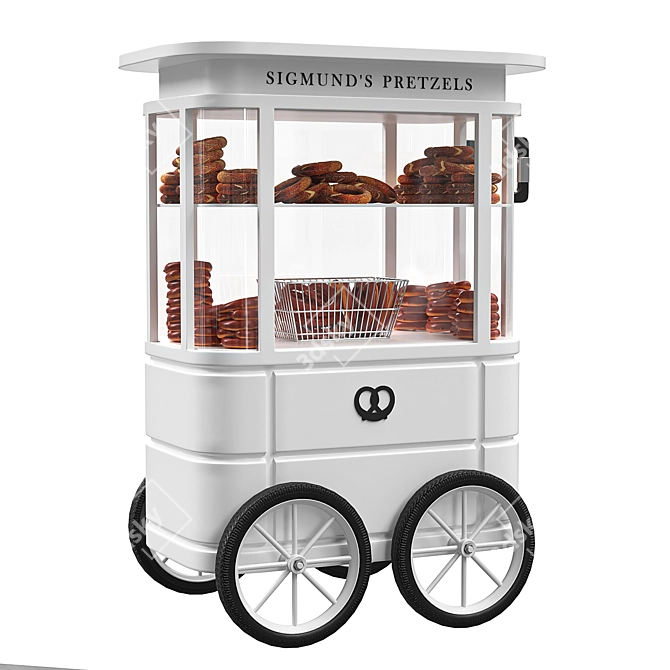 Salty Delight: Sigmund's Pretzels 3D model image 1