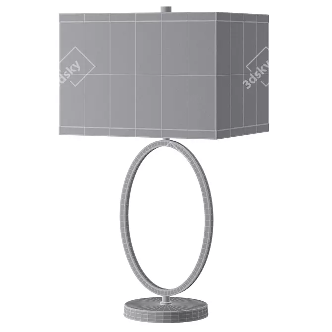 Elegant Griswalde 54cm Table Lamp 3D model image 2