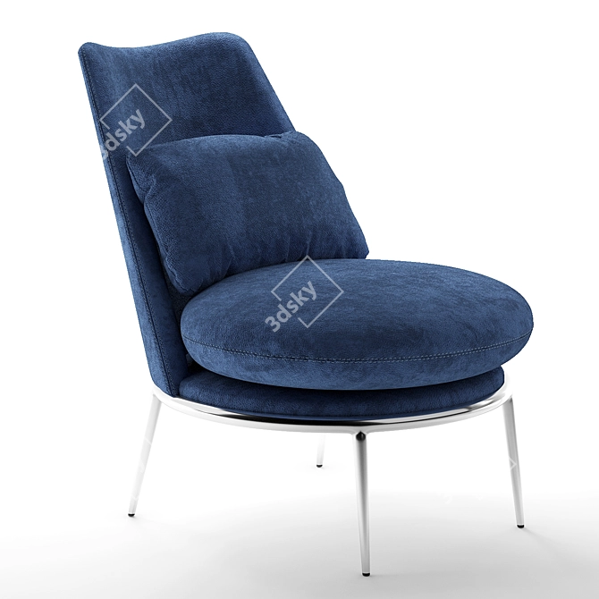 Contemporary Cantori Aurora Armchair 3D model image 5