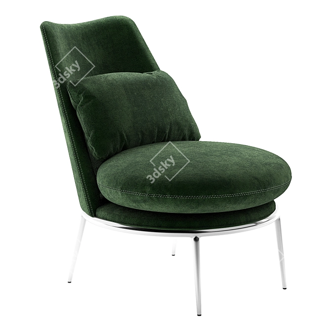 Contemporary Cantori Aurora Armchair 3D model image 12