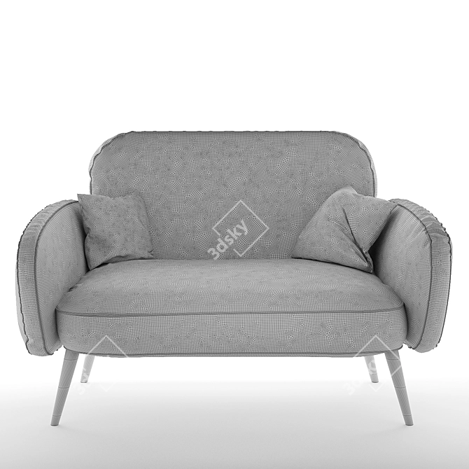 Berber Sofa: Stylish and Comfortable 3D model image 7