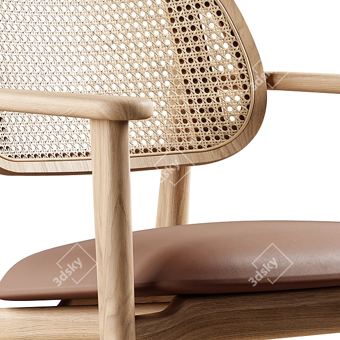 Title: Vincent Sheppard Titus Lounge Chair 3D model image 2