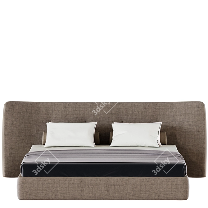 Title: Elegant Poliform REVER Bed for Luxurious Comfort 3D model image 5