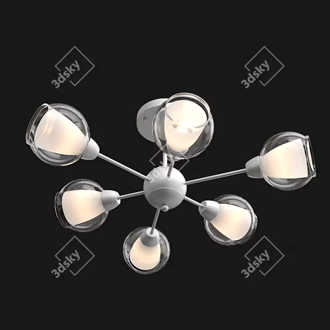 Eurosvet Vivien 30163_6 Ceiling Chandelier 3D model image 2