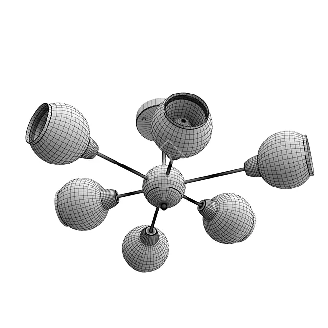 Eurosvet Vivien 30163_6 Ceiling Chandelier 3D model image 3
