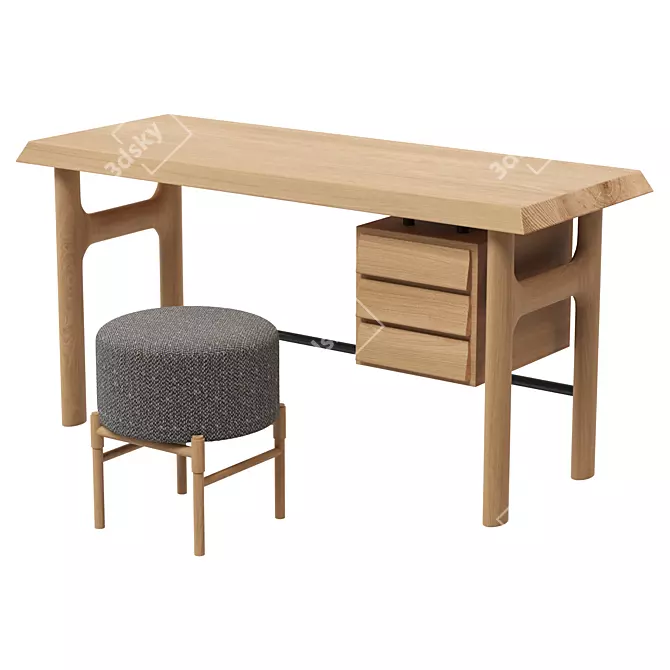 Elegant Forsa Bilbao Table Set 3D model image 5