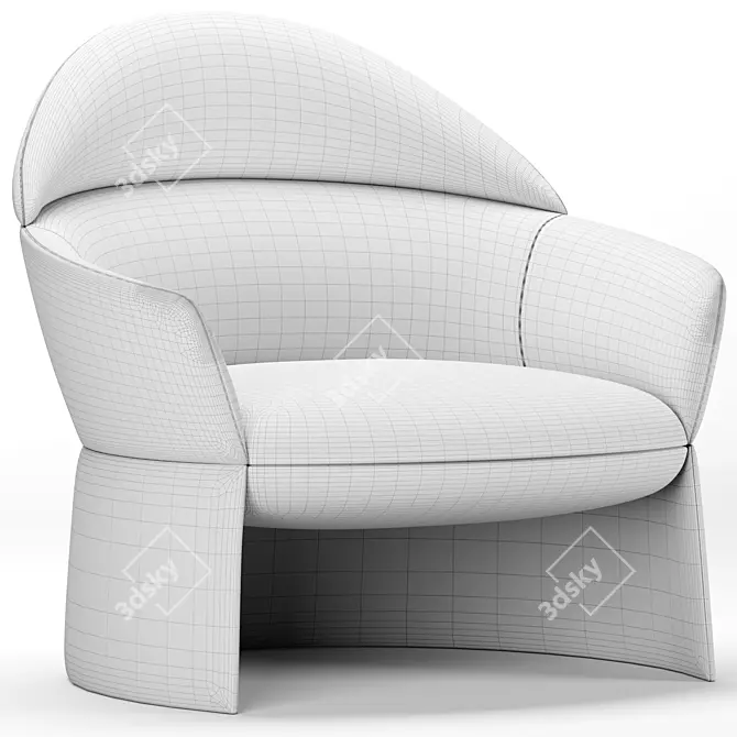Title: SWALE Armchair - Modern Elegance 3D model image 4