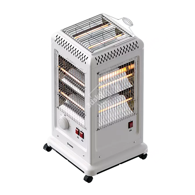 Compact 5-Direc Electric Heater 3D model image 1