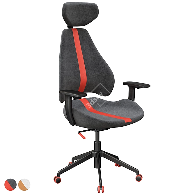 GRUPPSPEL Gaming Chair: Comfort and Style for Gamers 3D model image 1