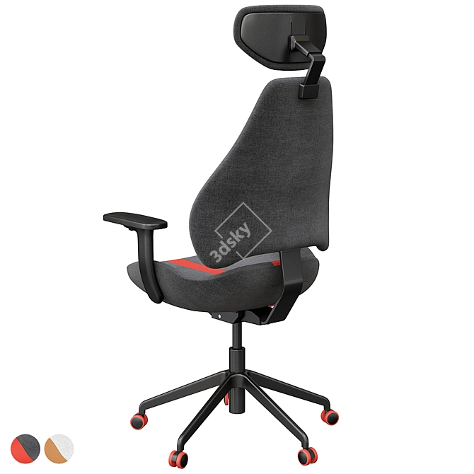 GRUPPSPEL Gaming Chair: Comfort and Style for Gamers 3D model image 3