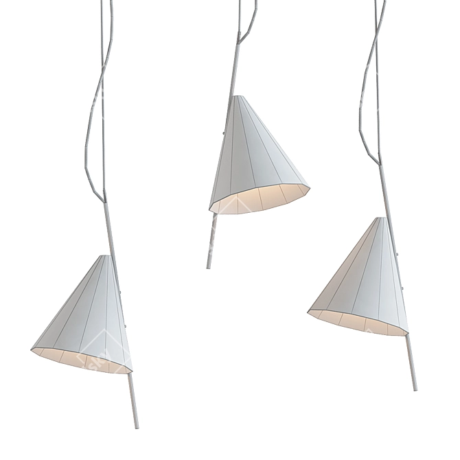 Modern Nordic Foyer Light: Minimalist, Creative 3D model image 2