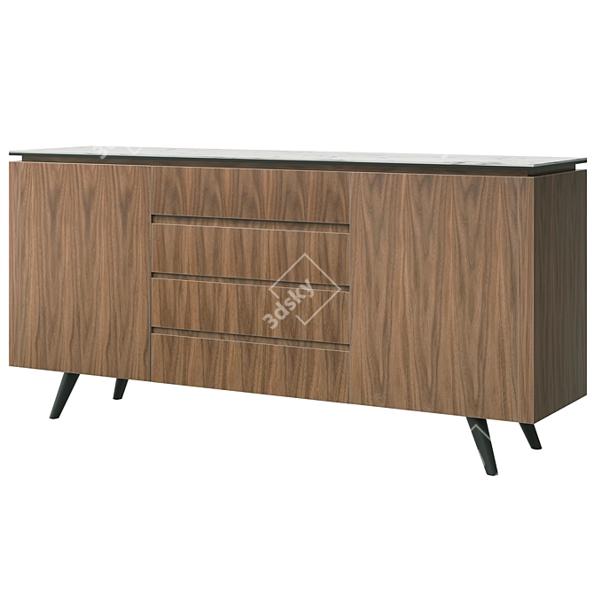 Nottingham Sideboard with Ceramic Top 3D model image 6