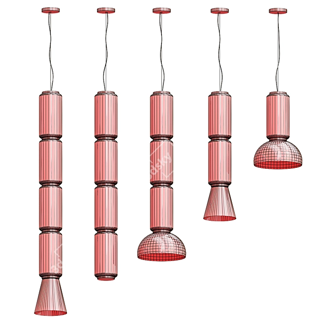 Sleek Illumination: Flos Noctambule Pendant 3D model image 3