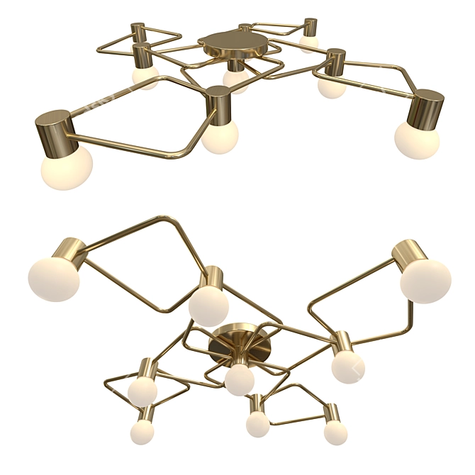 Modern ROM Pendant Light 3D model image 1