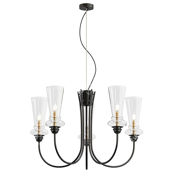 Evoluce Rammo Sle - Modern Pendant Chandelier 3D model image 1
