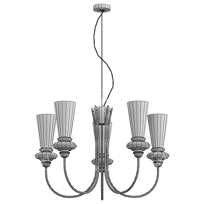 Evoluce Rammo Sle - Modern Pendant Chandelier 3D model image 2