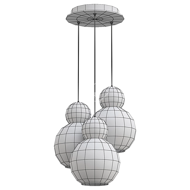 Elegant LED Pendant Light: iLedex Blossom 3D model image 2