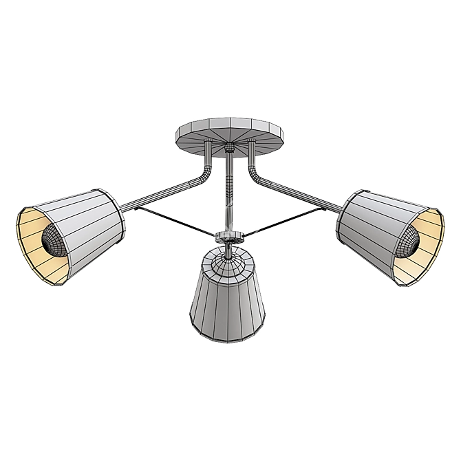 Sleek Toplight Persis Ceiling Chandelier 3D model image 2