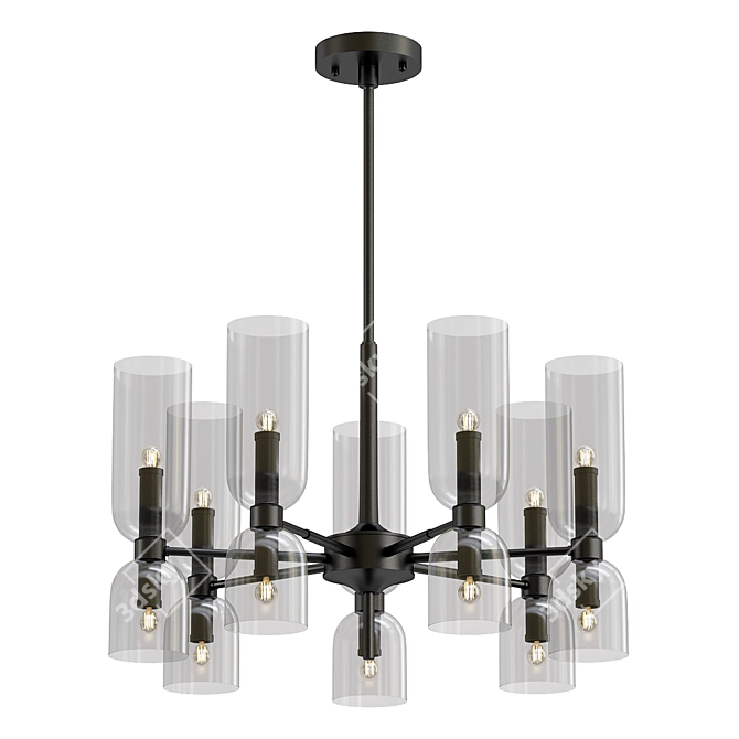 Enchanting Amusing Pendant Chandelier 3D model image 1