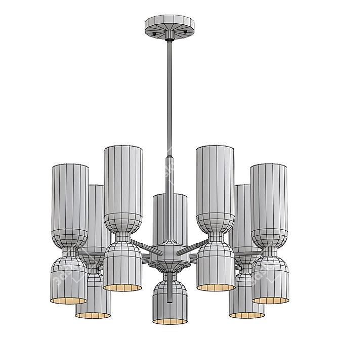 Enchanting Amusing Pendant Chandelier 3D model image 2