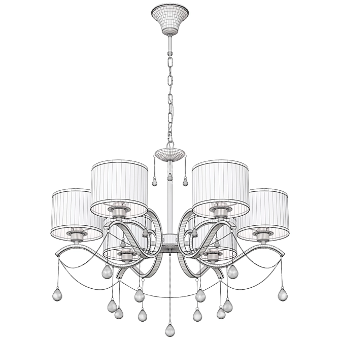 Elegant MW-Light Federica Chandelier 3D model image 4