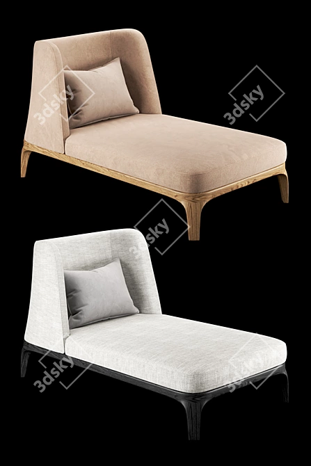 Luxurious Dragonfly Daybed: Unwind in Flexform Design 3D model image 2