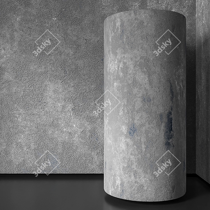 Seamless Decorative Plaster 3D model image 2