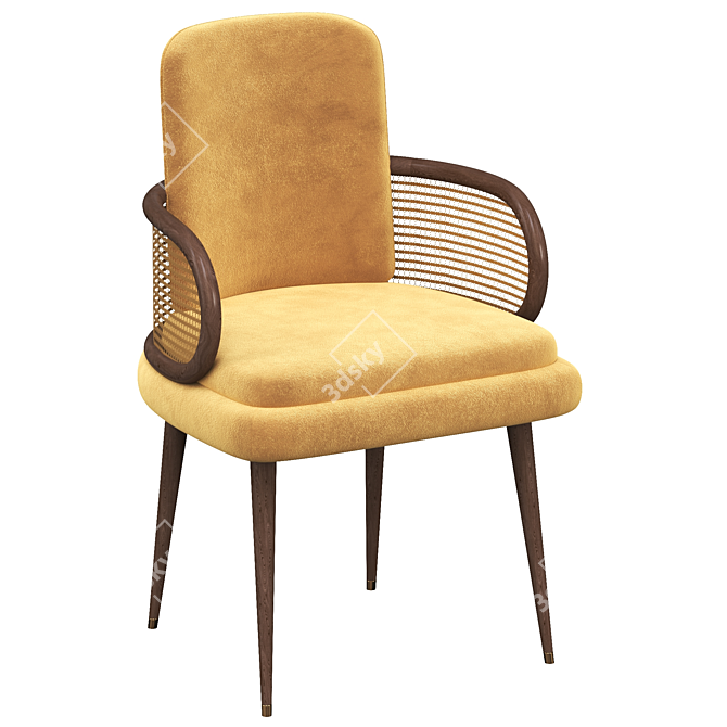 Elegant Blakey Dining Chair 3D model image 1