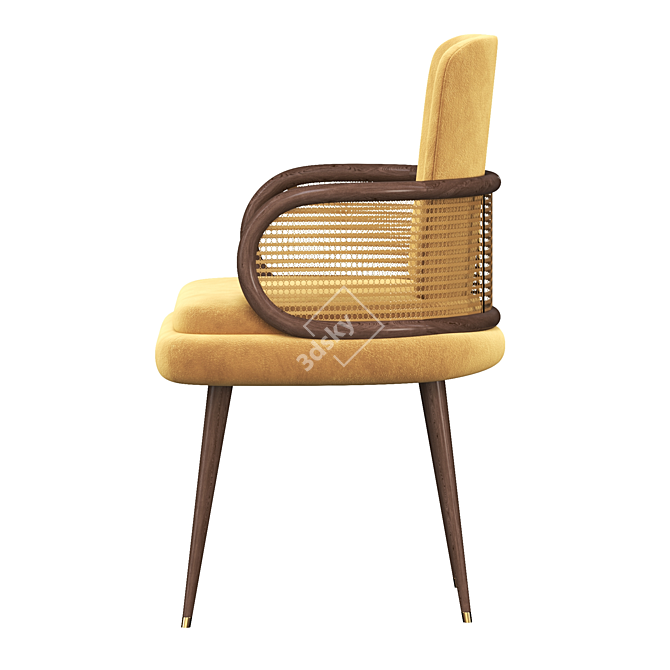 Elegant Blakey Dining Chair 3D model image 4