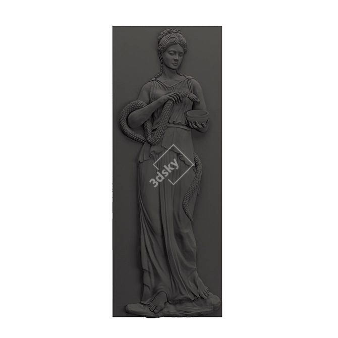 Customizable B-56 3D Relief Panel 3D model image 3
