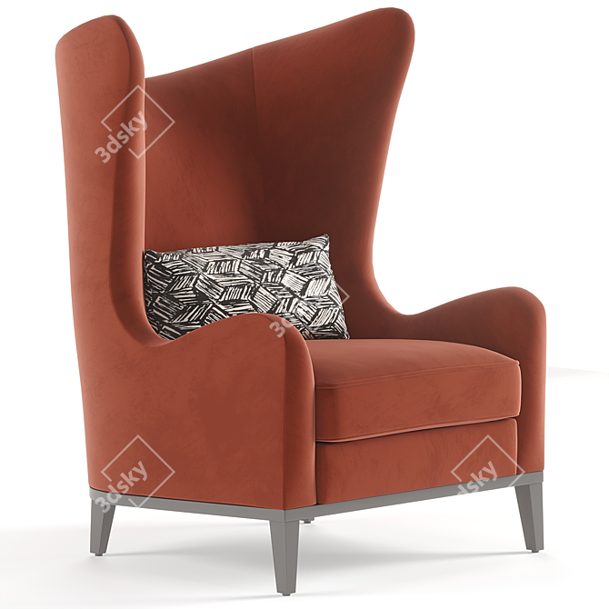 Monroe Elegance Armchair: Timeless Comfort in Your Home 3D model image 2