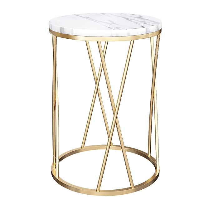 Elegant Mini Coffee Table 3D model image 1