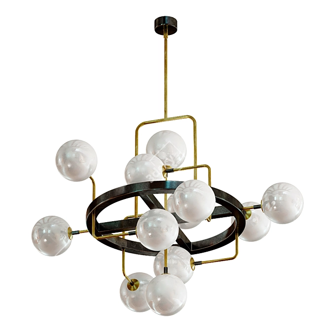 Viaggio Chandelier - Elegant Lighting Centerpiece 3D model image 1