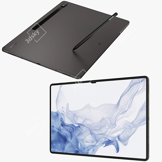 Ultimate Samsung Tab: Galaxy S8 Ultra 3D model image 4