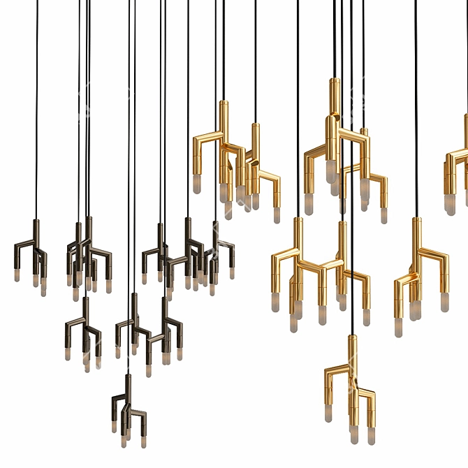 RAMEAU 10-Light Circular Chandelier 3D model image 2