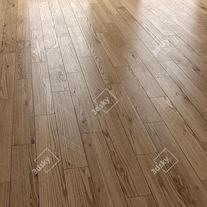 Standard & Herringbone Wood Floor 3D model image 1
