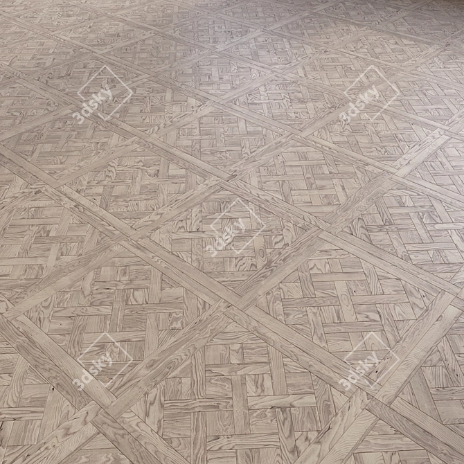 Luxury Parquet Flooring: 3D Model 3D model image 2