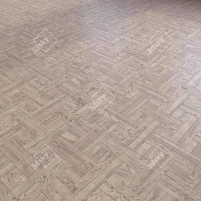 Luxury Parquet Flooring: 3D Model 3D model image 3