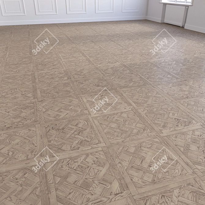 Luxury Parquet Flooring: 3D Model 3D model image 5