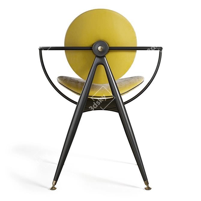 Elegant Circle Dining Chair: Overgaard & Dyrman 3D model image 16