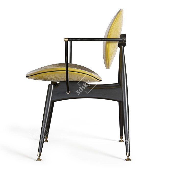 Elegant Circle Dining Chair: Overgaard & Dyrman 3D model image 17