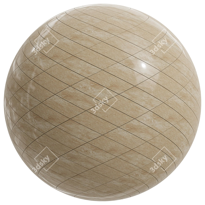 Elegant Ceramic Marble Slab Collection 3D model image 4