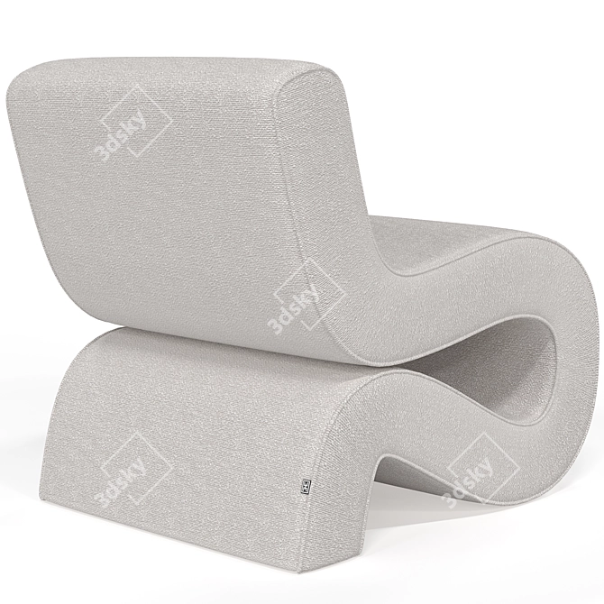 Sleek Bonded Chair: Eichholtz 3D model image 2