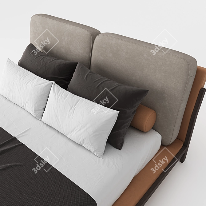 Milos Bed: Elegant and Timeless 3D model image 2