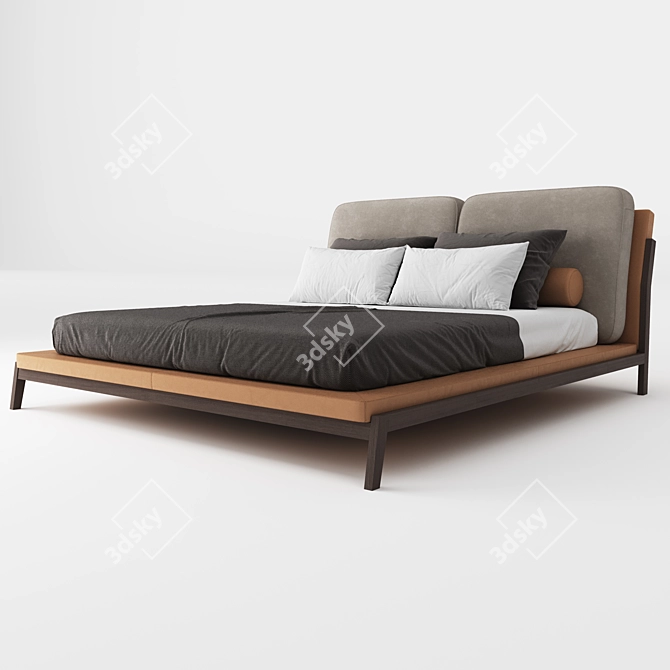 Milos Bed: Elegant and Timeless 3D model image 4