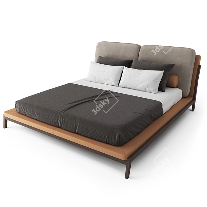 Milos Bed: Elegant and Timeless 3D model image 7