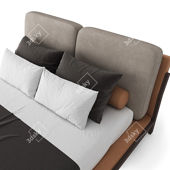 Milos Bed: Elegant and Timeless 3D model image 8