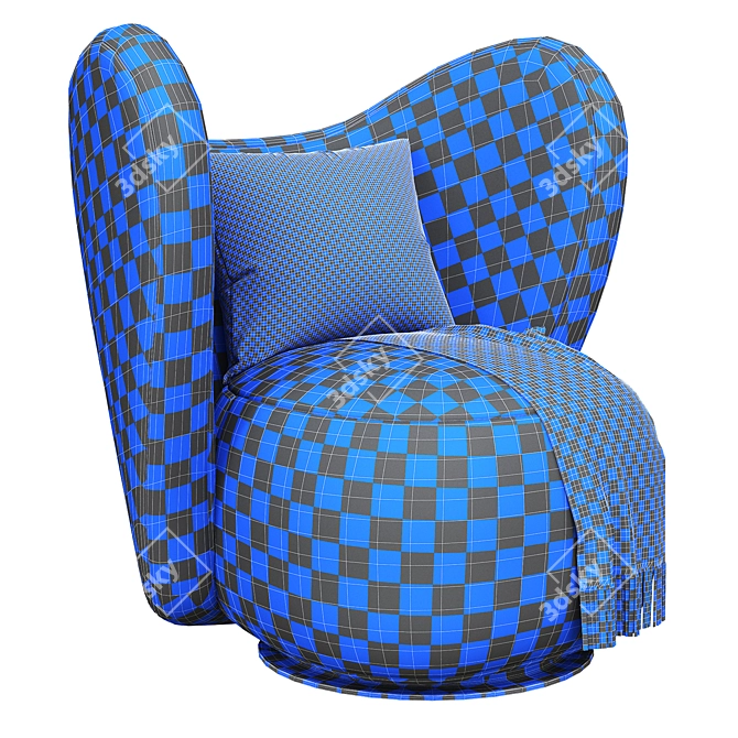 Ultimate Comfort Lounge Chair 3D model image 3